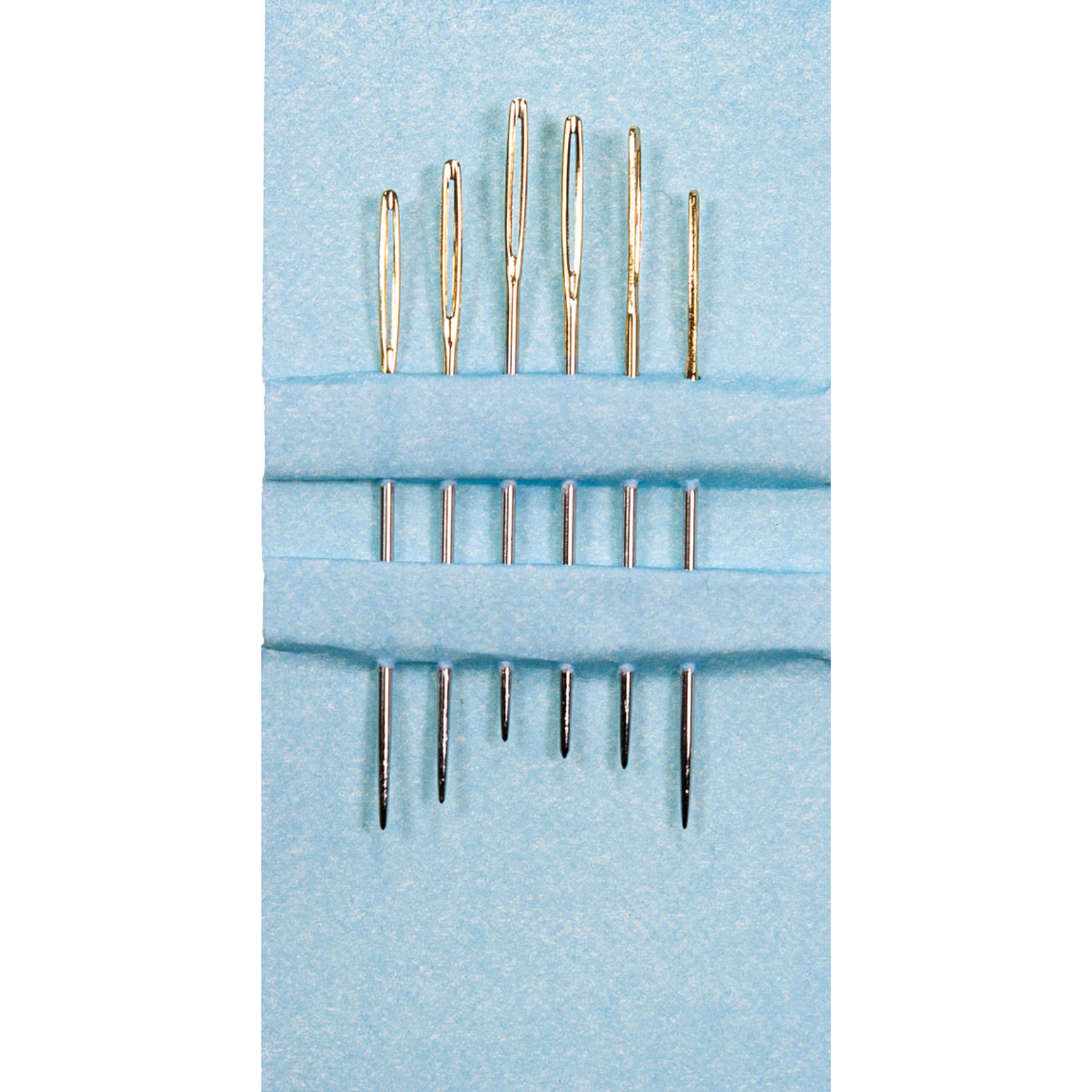 Sticknadeln ohne Spitze No. 22 - Goldöhr - 6 Stück