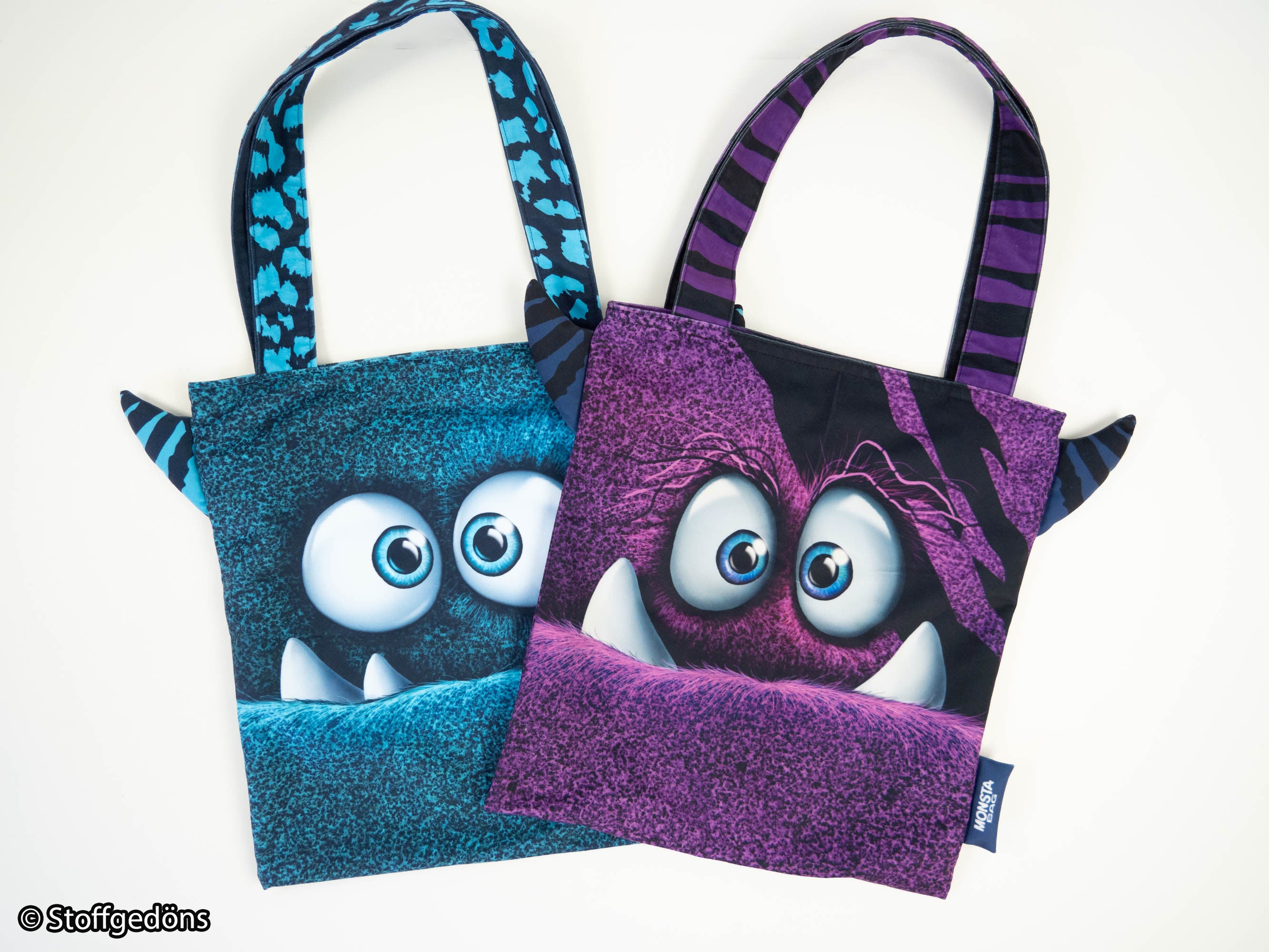 Samt Swafing Taschen PANEL ca. 100 cm x 140 cm MONSTA BAGS by Thorsten Berger