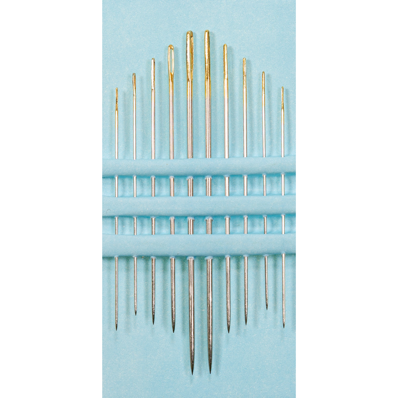 Stopfnadeln kurz No. 1-9 - Goldöhr - 10 Stück