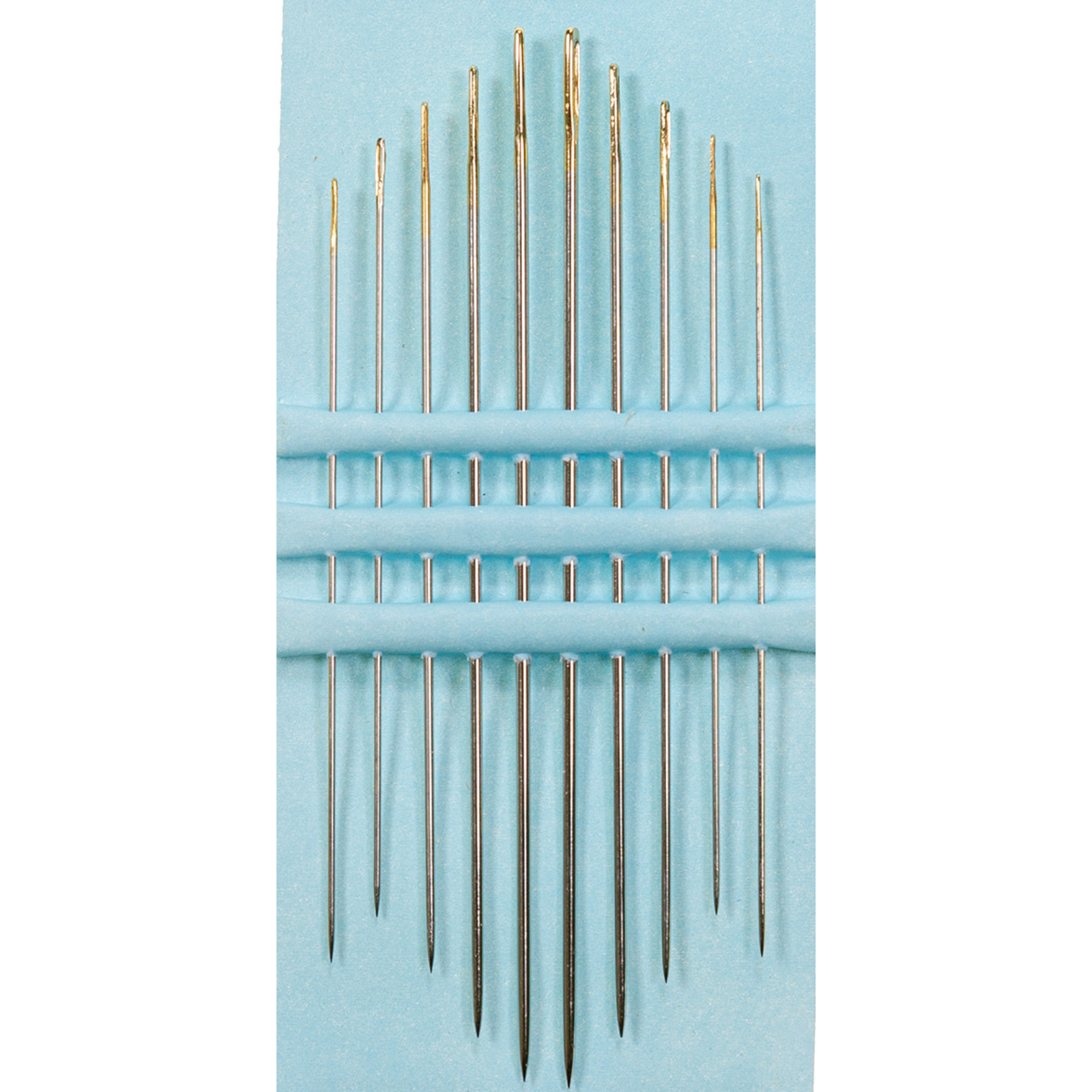 Stopfnadeln lang No. 3-9 - Goldöhr -10 Stück