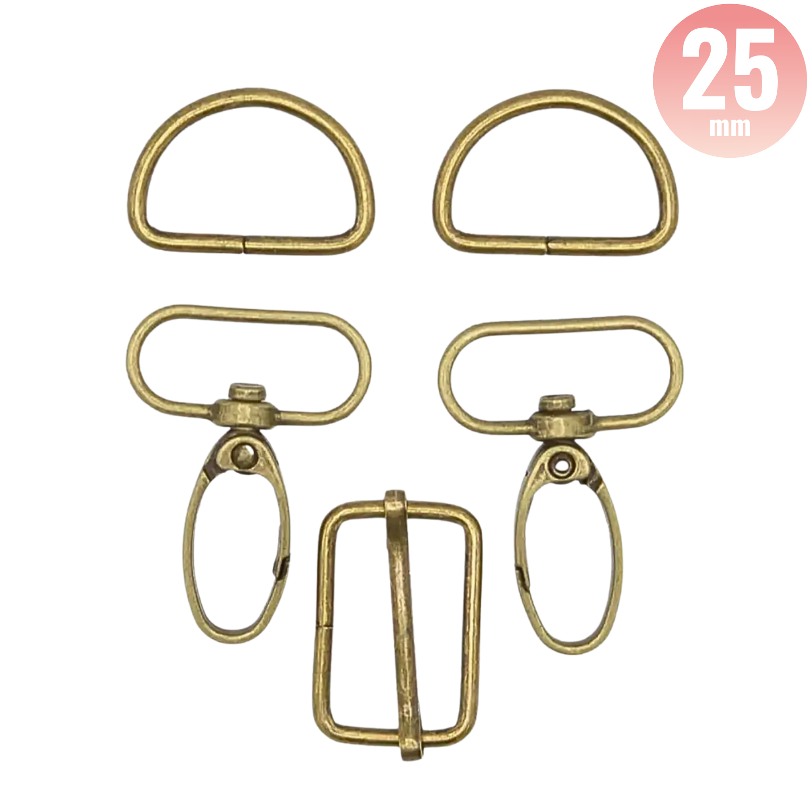 Taschenzubehör-Set - bronze