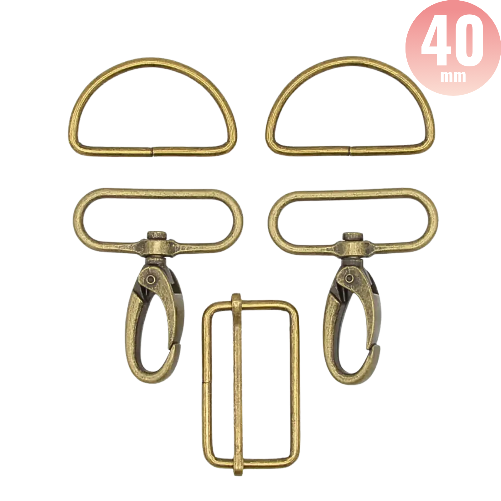 Taschenzubehör-Set - bronze