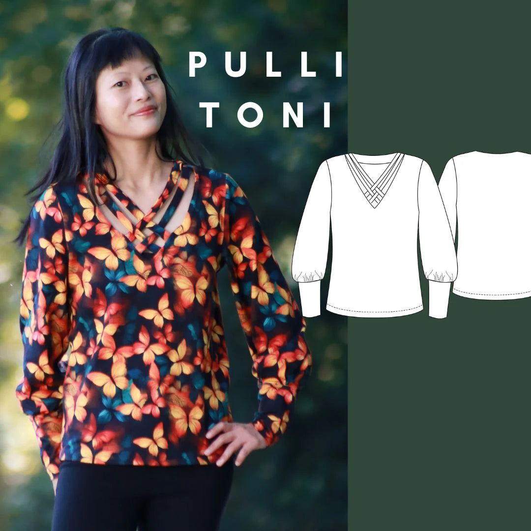 Papierschnittmuster Pulli Toni