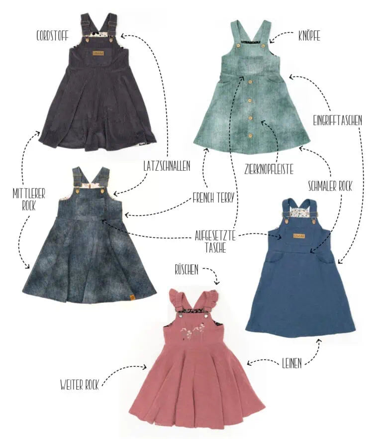 Papierschnittmuster - Twirly Latz