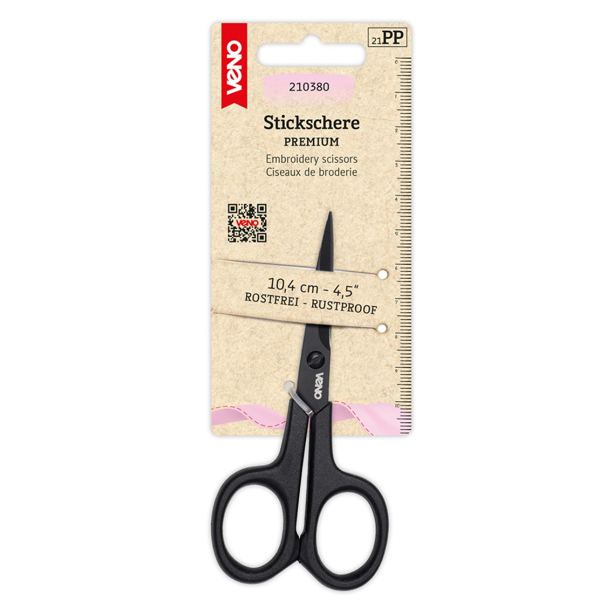 PREMIUM Stickschere 4,5" 10,4cm