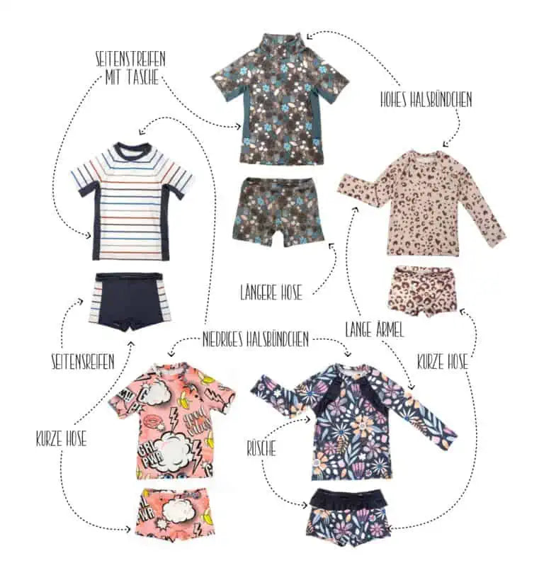 Papierschnittmuster - Beach Set