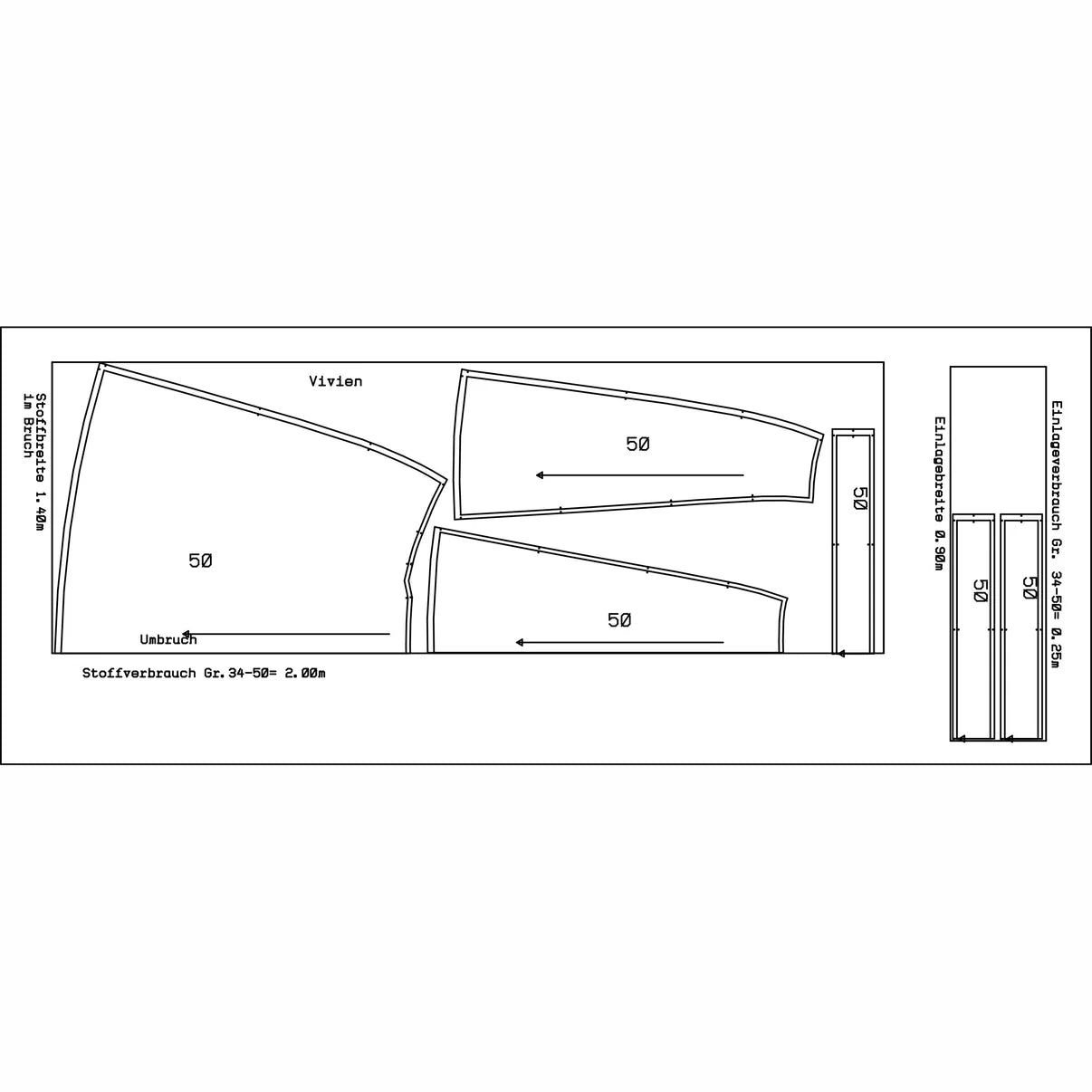 Papierschnittmuster Rock Vivien