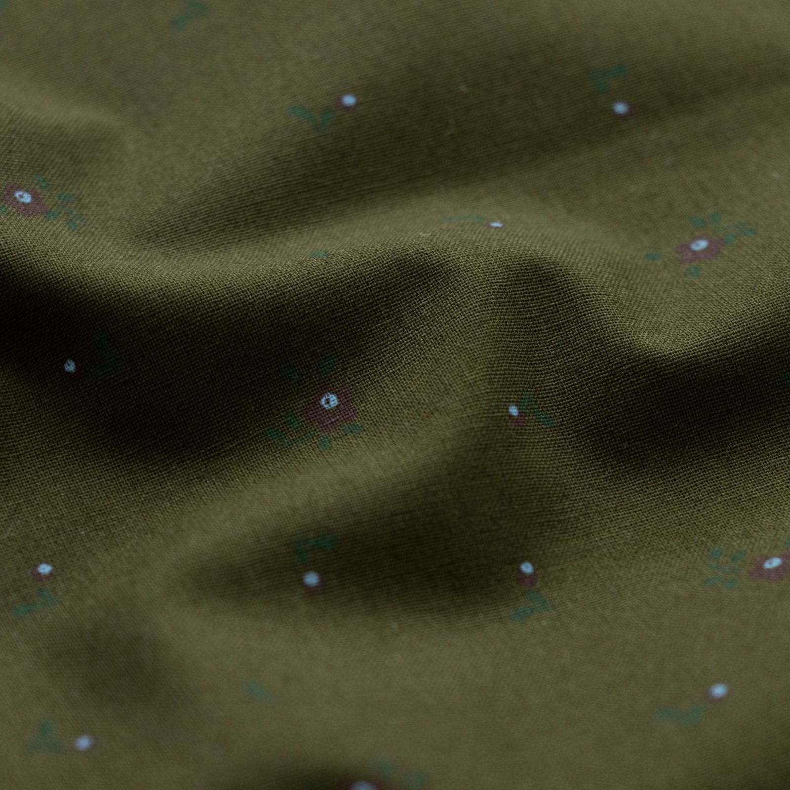 Webware Baumwolle Renforcé mercerisiert für Trachten - Blumenstempel