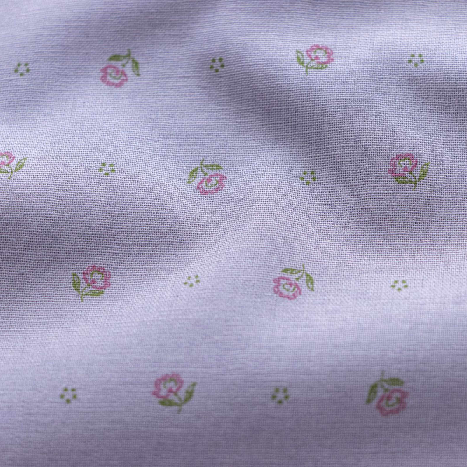 Webware Baumwolle Renforcé mercerisiert für Trachten - Blumenstempel