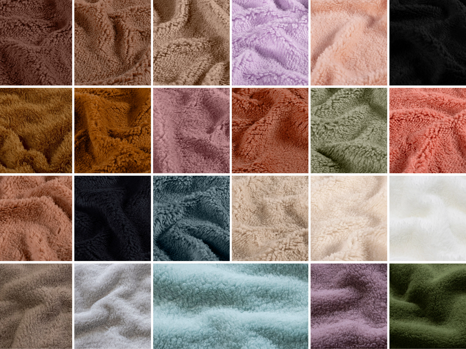 Sherpa Fleece Stoff- uni