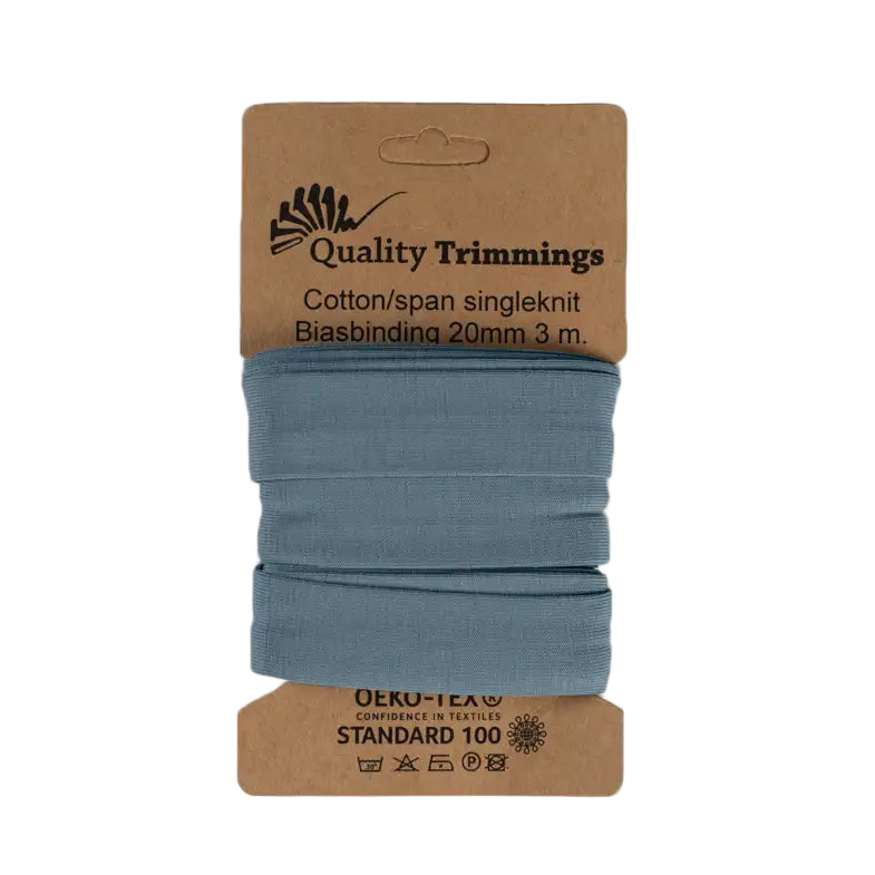 Jersey Schrägband gefalzt 20 mm - 3m Coupon