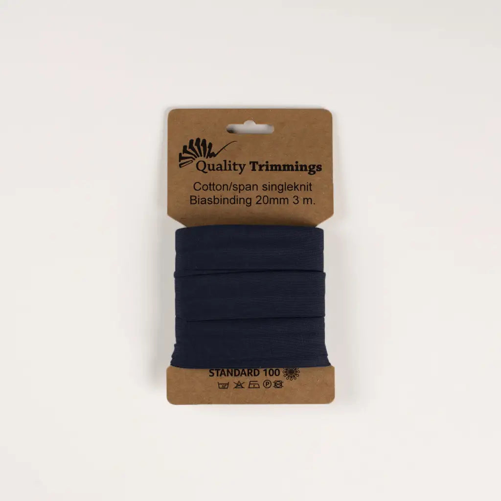 Jersey Schrägband gefalzt 20 mm - 3m Coupon