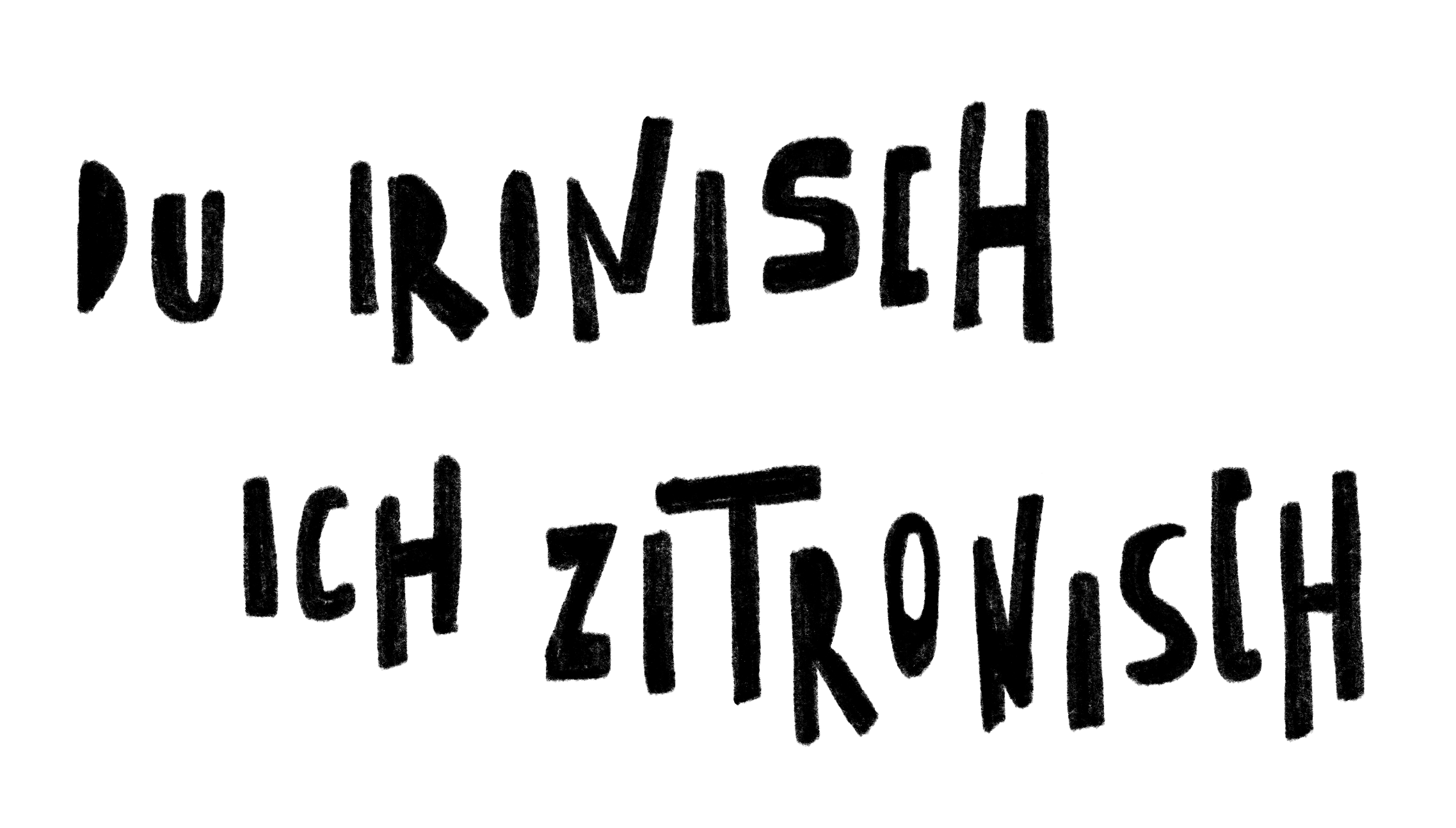 Bügelbild Applikation - Schriftzug- Zitronisch