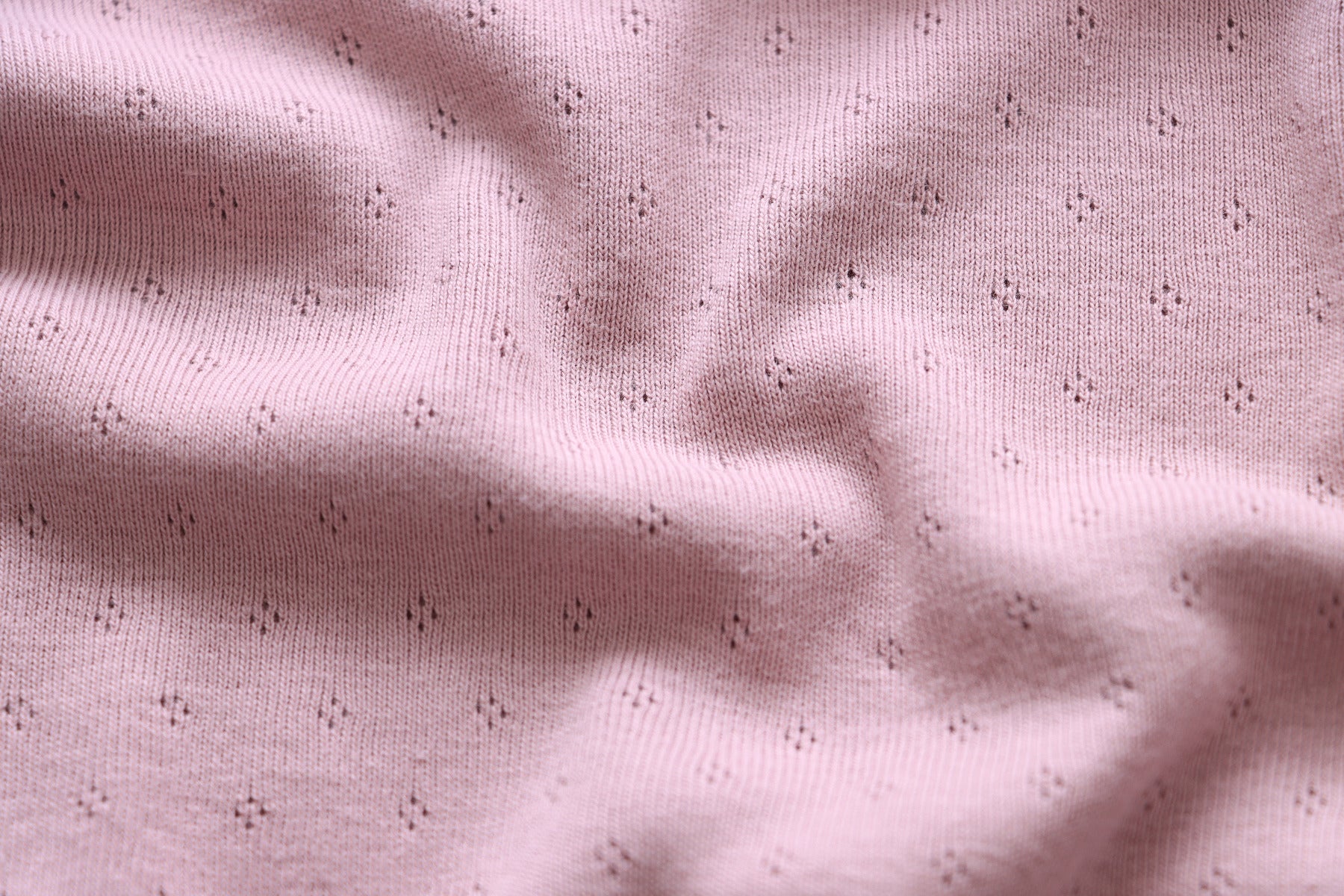 Jersey Feinstrick Stoff Ajoure Pointoille