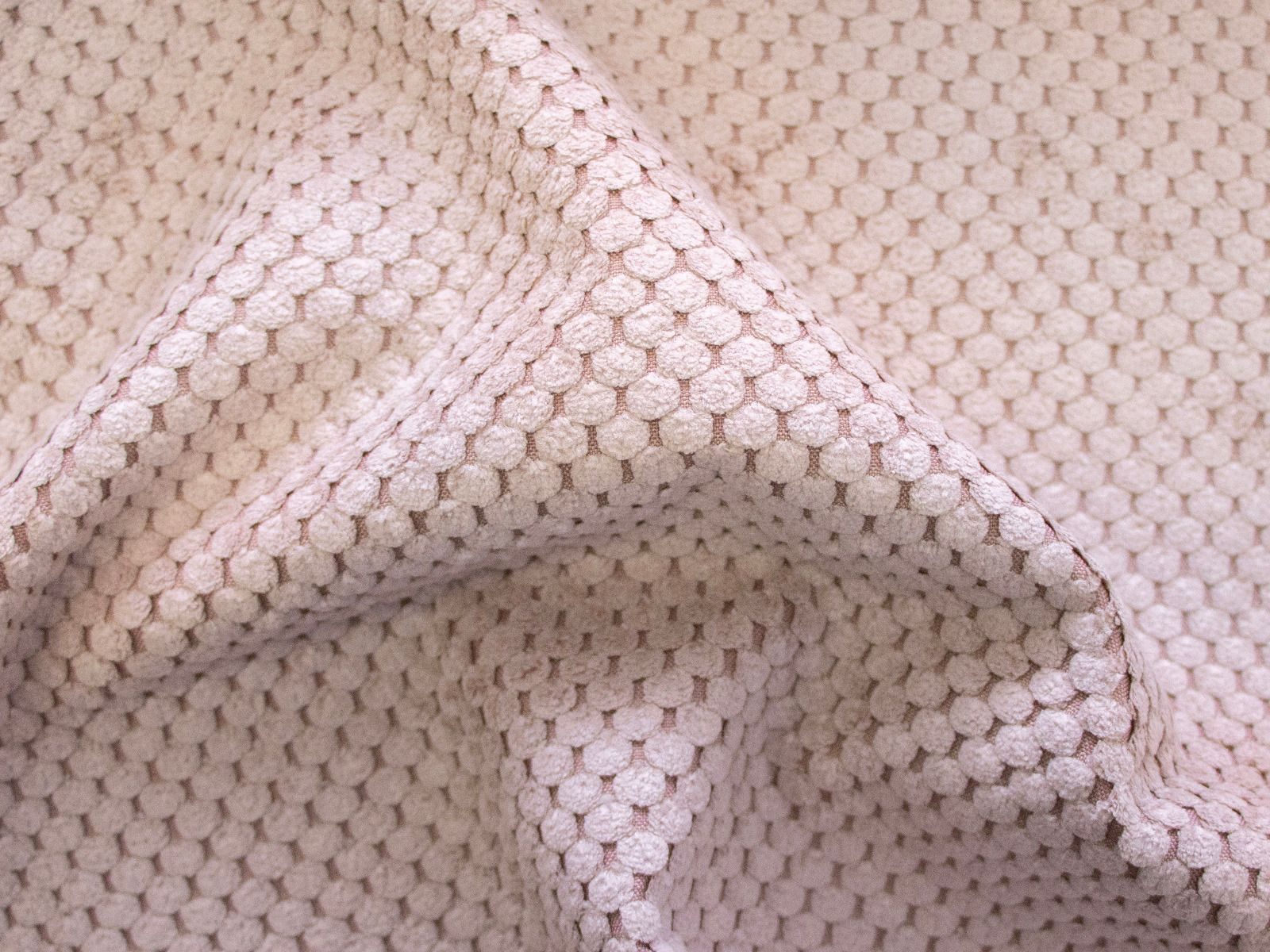 Dekosamt Parma Stoff - Wabenstruktur