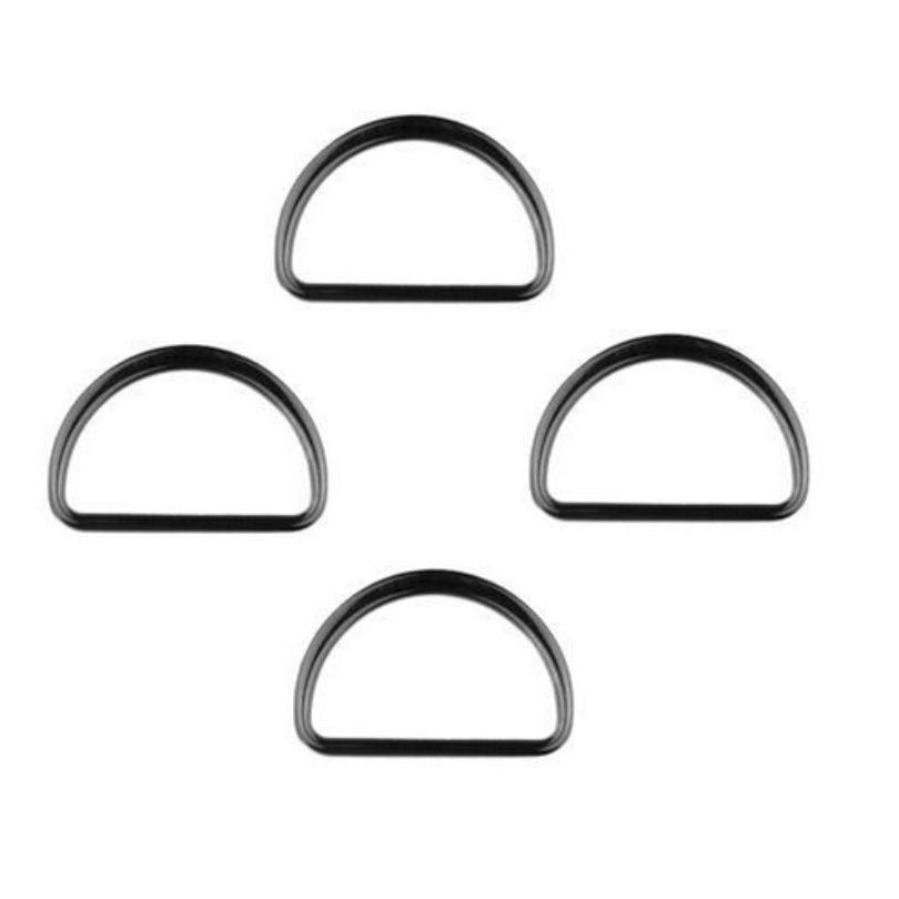 Halbrundringe / D-Ringe Metall 25 mm - 4 Stück
