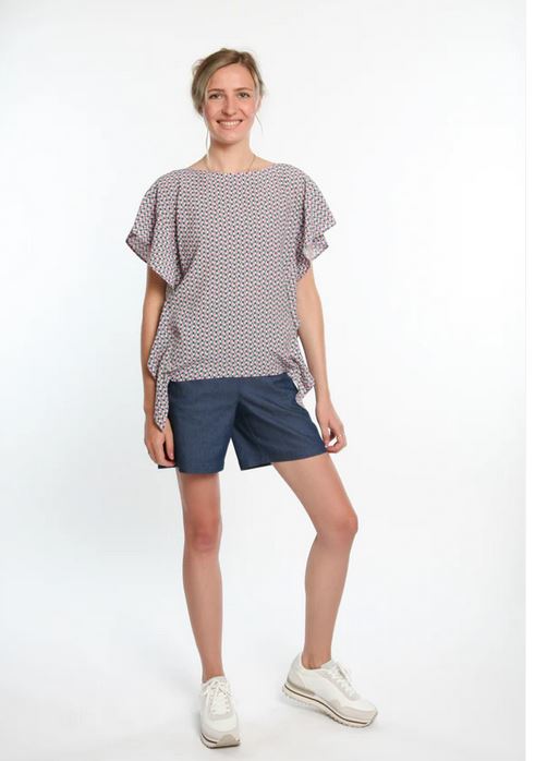 Papierschnittmuster Schmetterlingsshirt Antonia