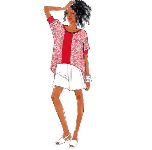 Papierschnittmuster T-Shirt Augusta