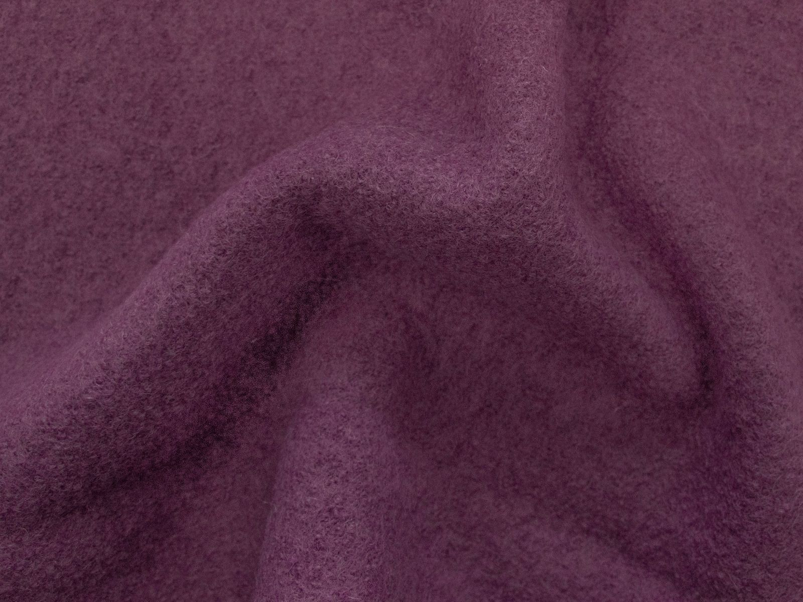 Wollwalk Stoff Naomi gekochte Wolle - uni