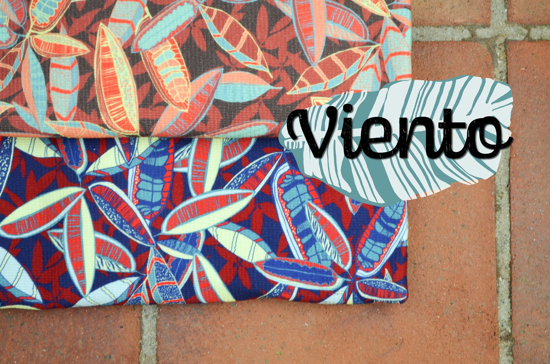 Waffeljersey Swafing Viento by Bienvenido Colorido - Dschungelblätter