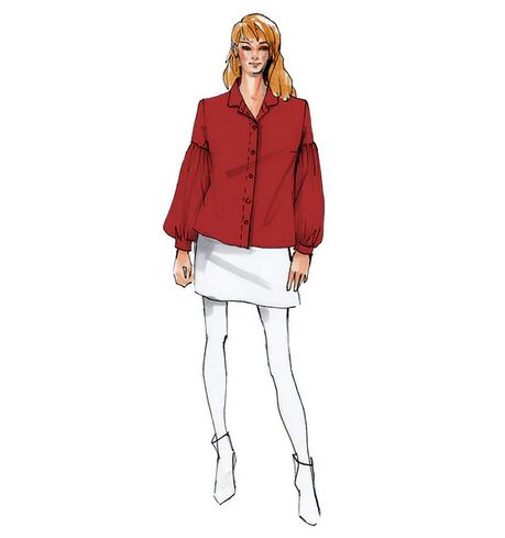 Papierschnittmuster Bluse Adelaide