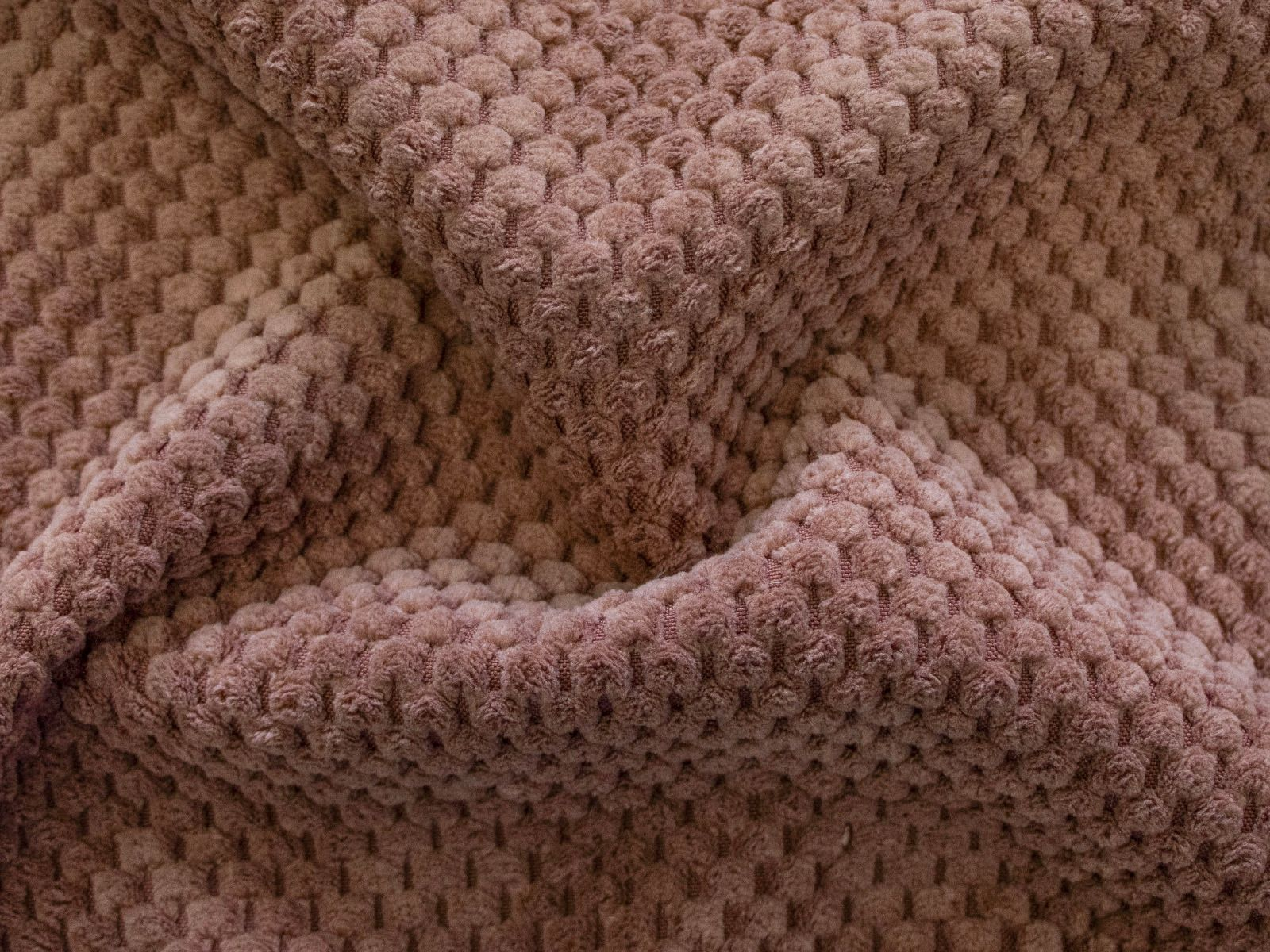 Dekosamt Parma Stoff - Wabenstruktur