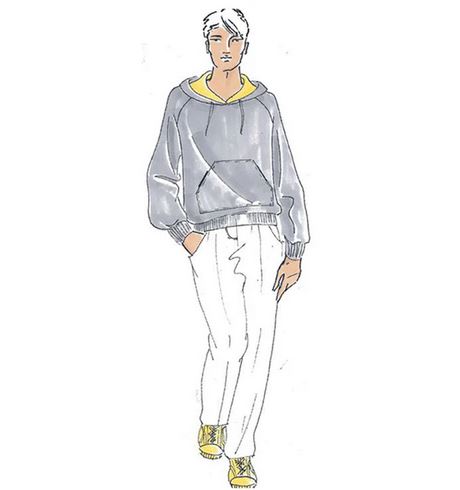 Papierschnittmuster Hoodie David