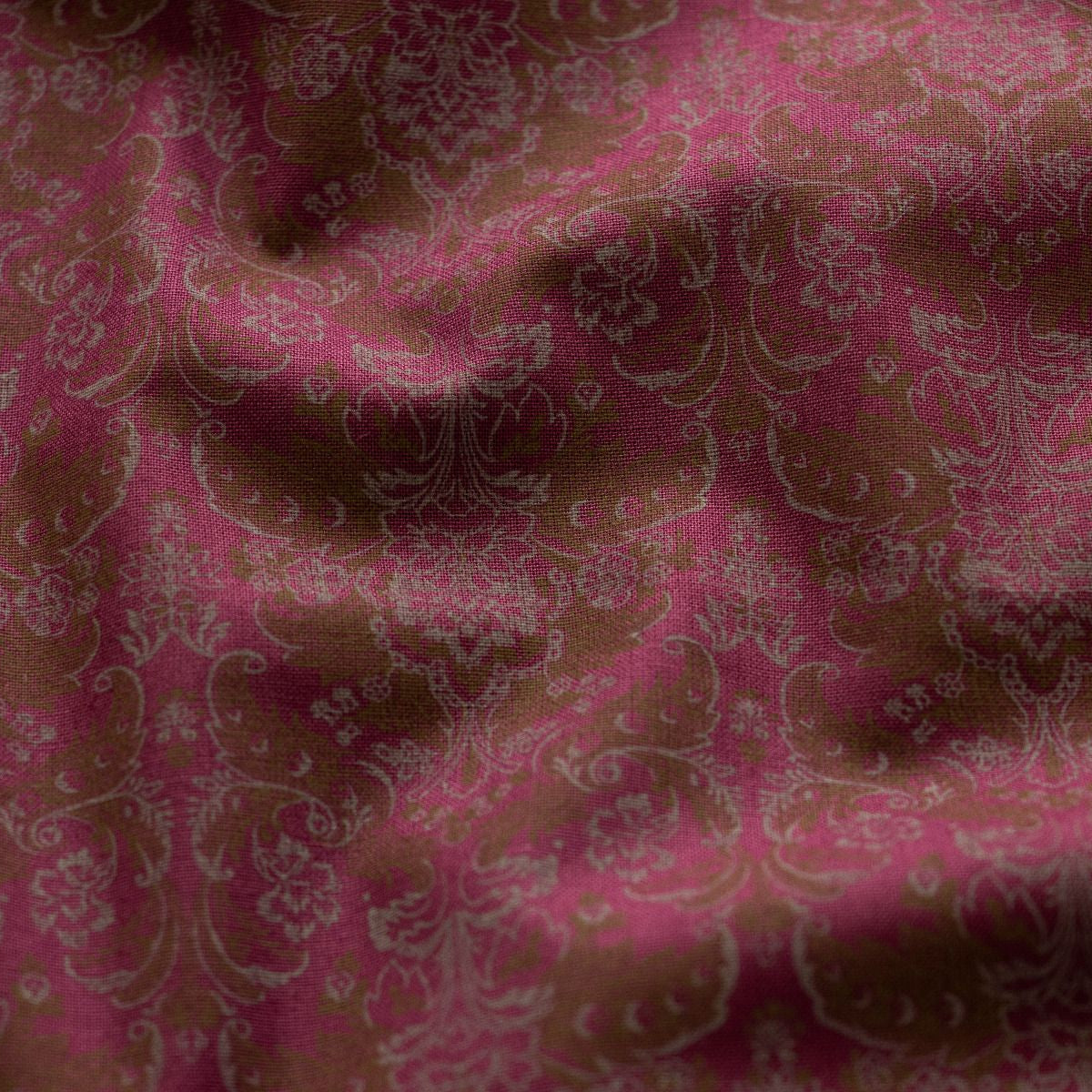 Webware Baumwolle Renforcé mercerisiert für Trachten - Ornamente - dunkles fuchsia