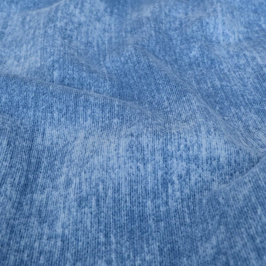 Sweat French Terry Digitaldruck in Jeansoptik