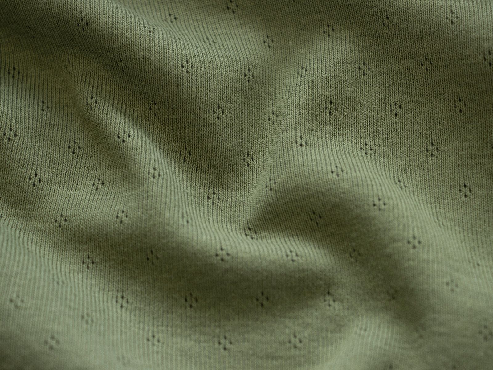 Jersey Feinstrick Stoff Ajoure Pointoille