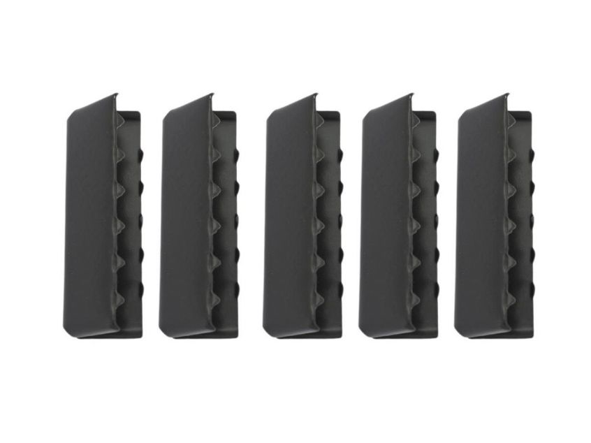 Endstücke Metall 5 Stück - schwarz