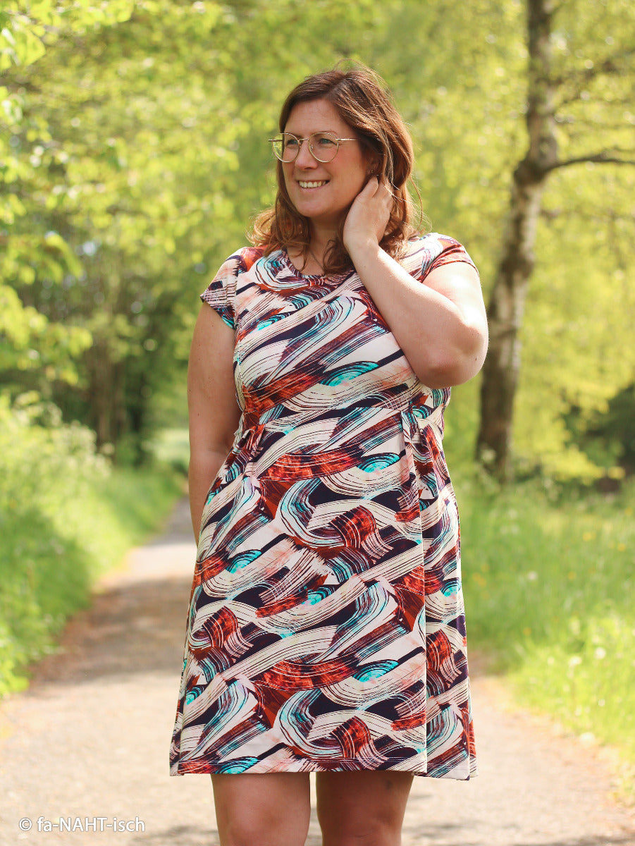 Modal Jersey Swafing Dalia - Abstraktes Muster - bunt