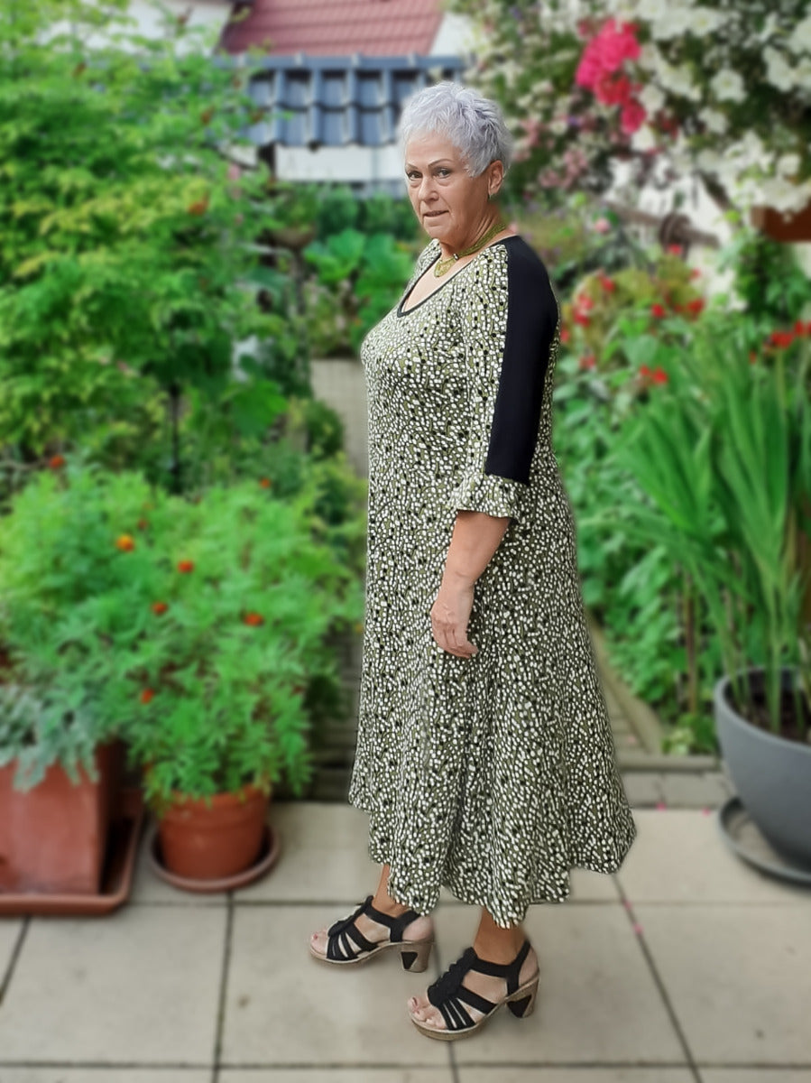 Jersey Viskose - Zweige - weiß