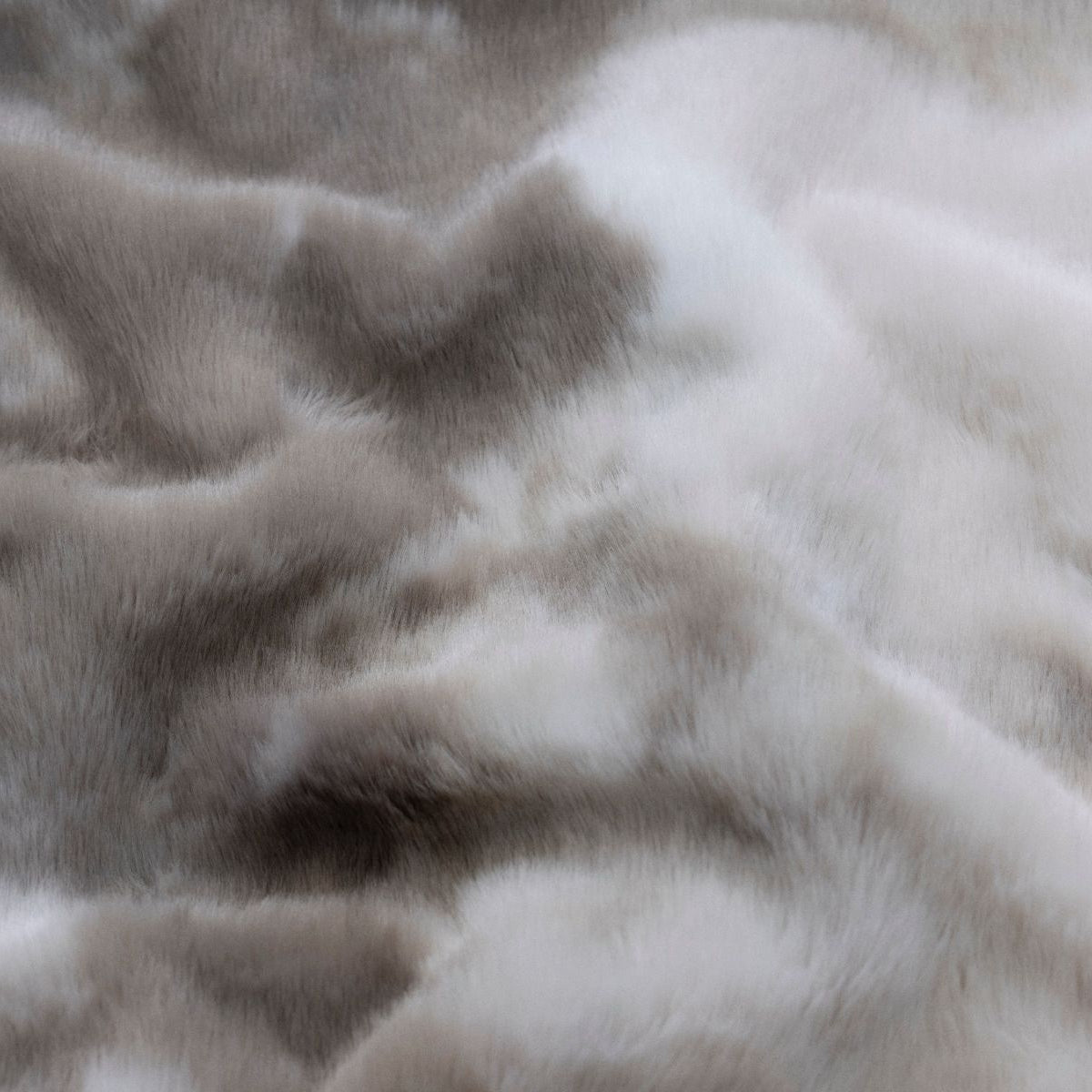 Fell Pelz Imitat deluxe - Batik - beige-grau