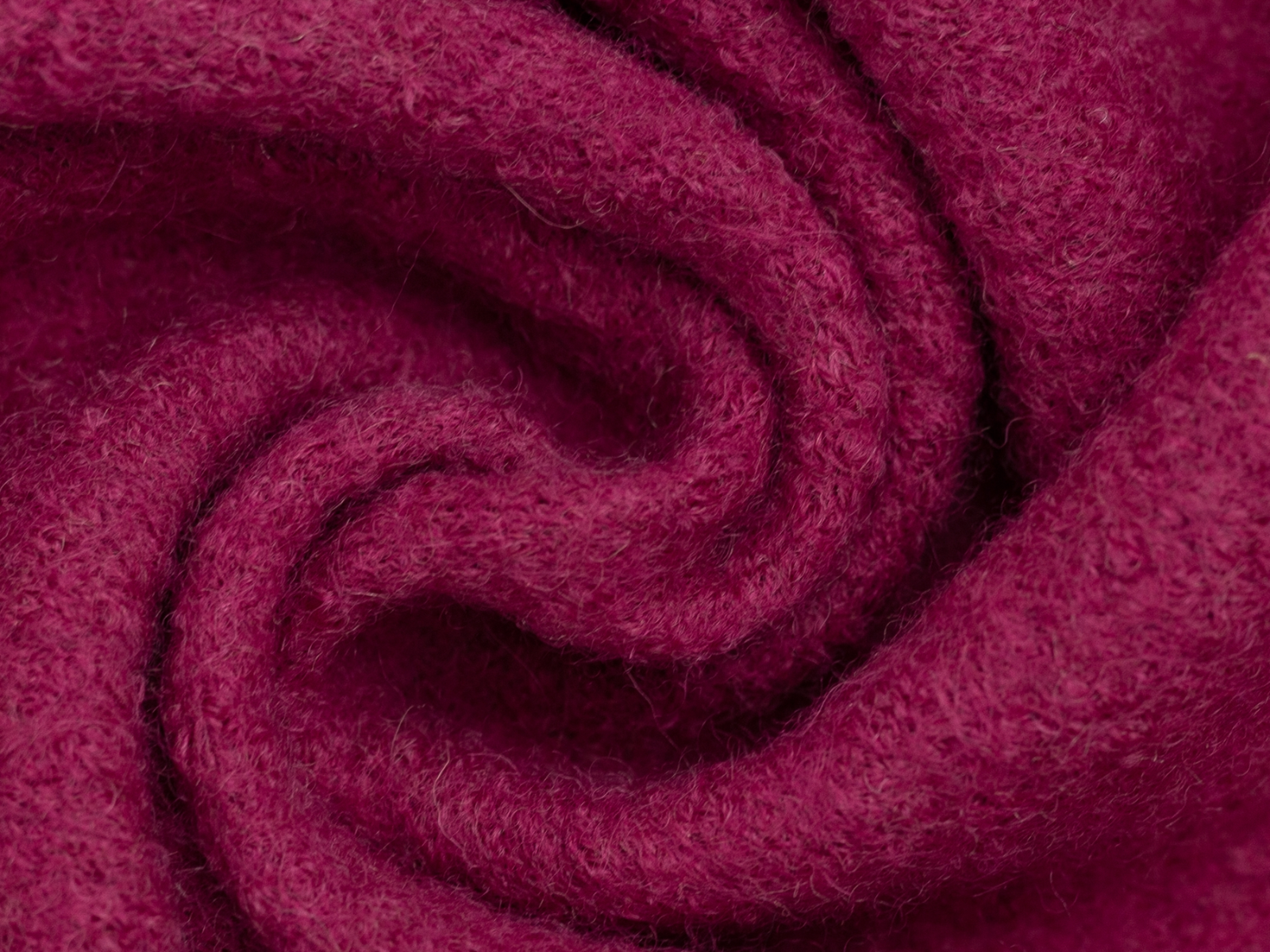 Wollwalk Stoff Naomi gekochte Wolle - uni