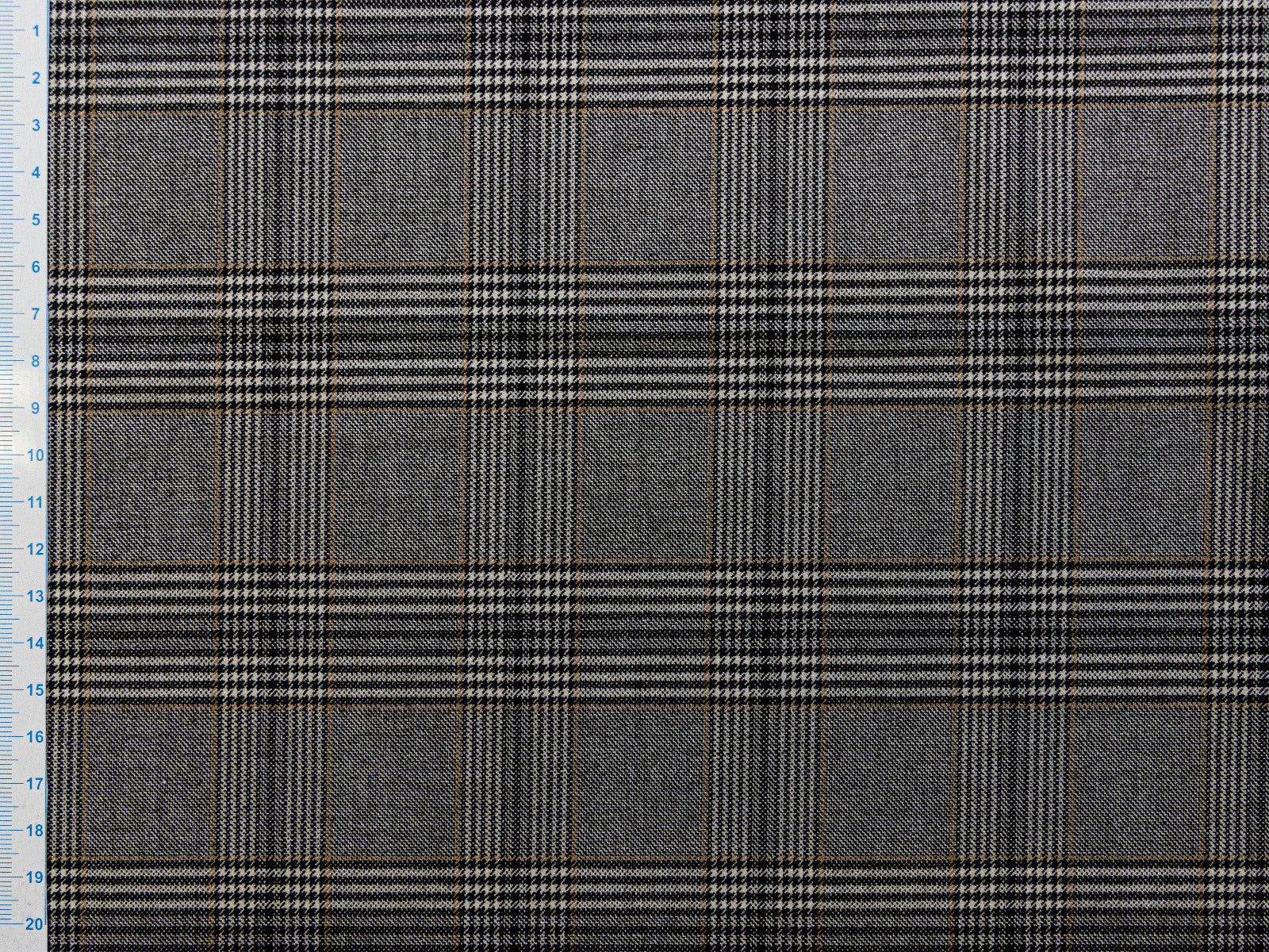 Hochwertiger Hosen- und Rockstoff - Retro-Karos - grau