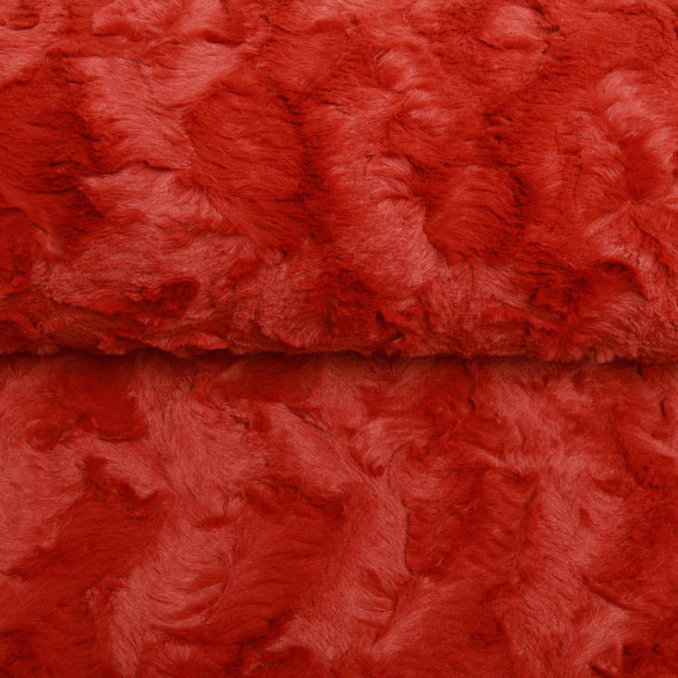 Zottel-Wellnessfleece Fur - Wellenoptik - uni