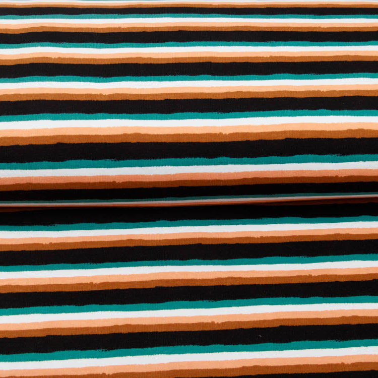 Angerauter Sweat Softtouch by Poppy - Retro-Streifen