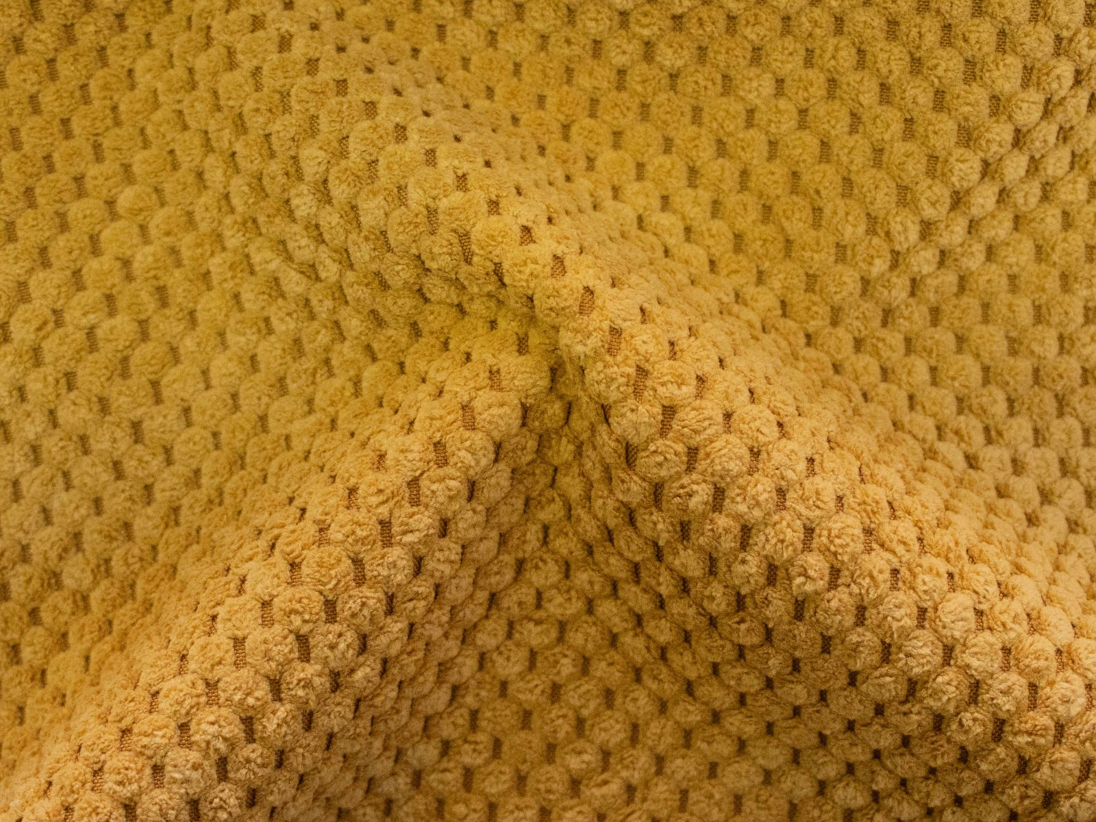 Dekosamt Parma Stoff - Wabenstruktur