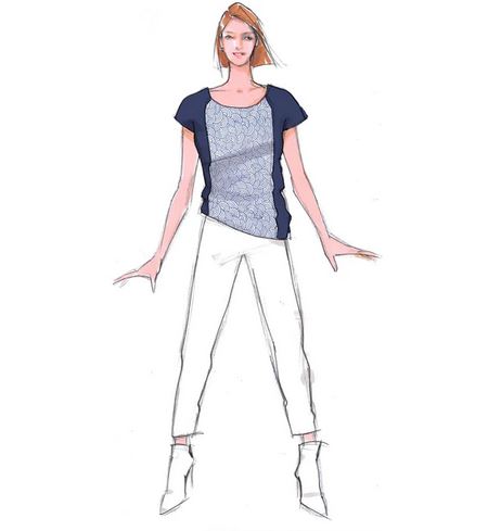 Papierschnittmuster Shirt Gudrun