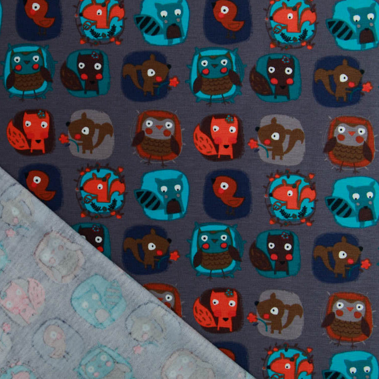 Jersey - verschiedene Patches mit Waldtieren