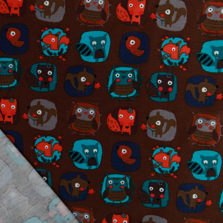 Jersey - verschiedene Patches mit Waldtieren