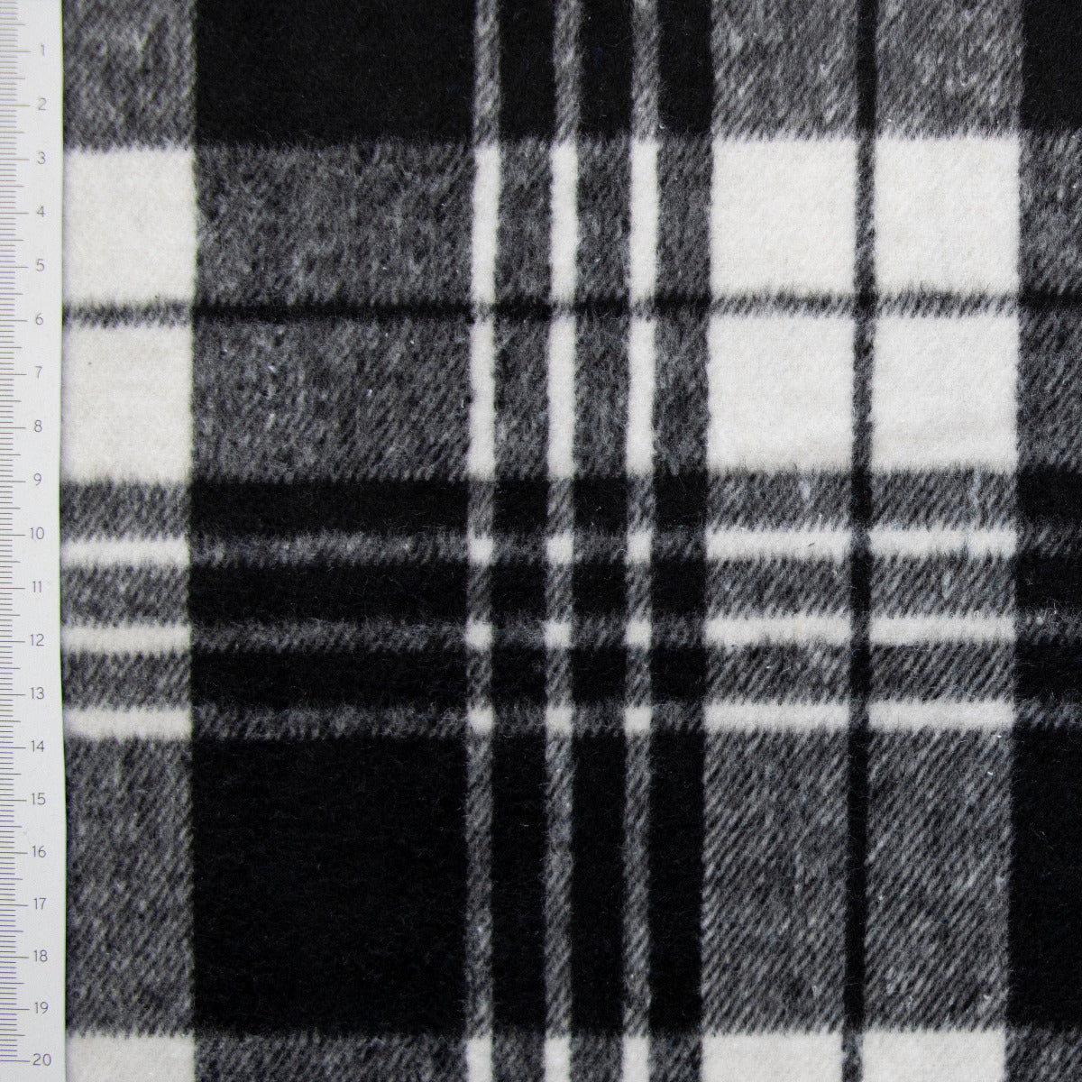 Flanell Jackenstoff - großes Karomuster