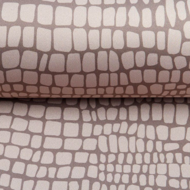 Elastischer Hosenstoff Softtouch - Animalprint - braun