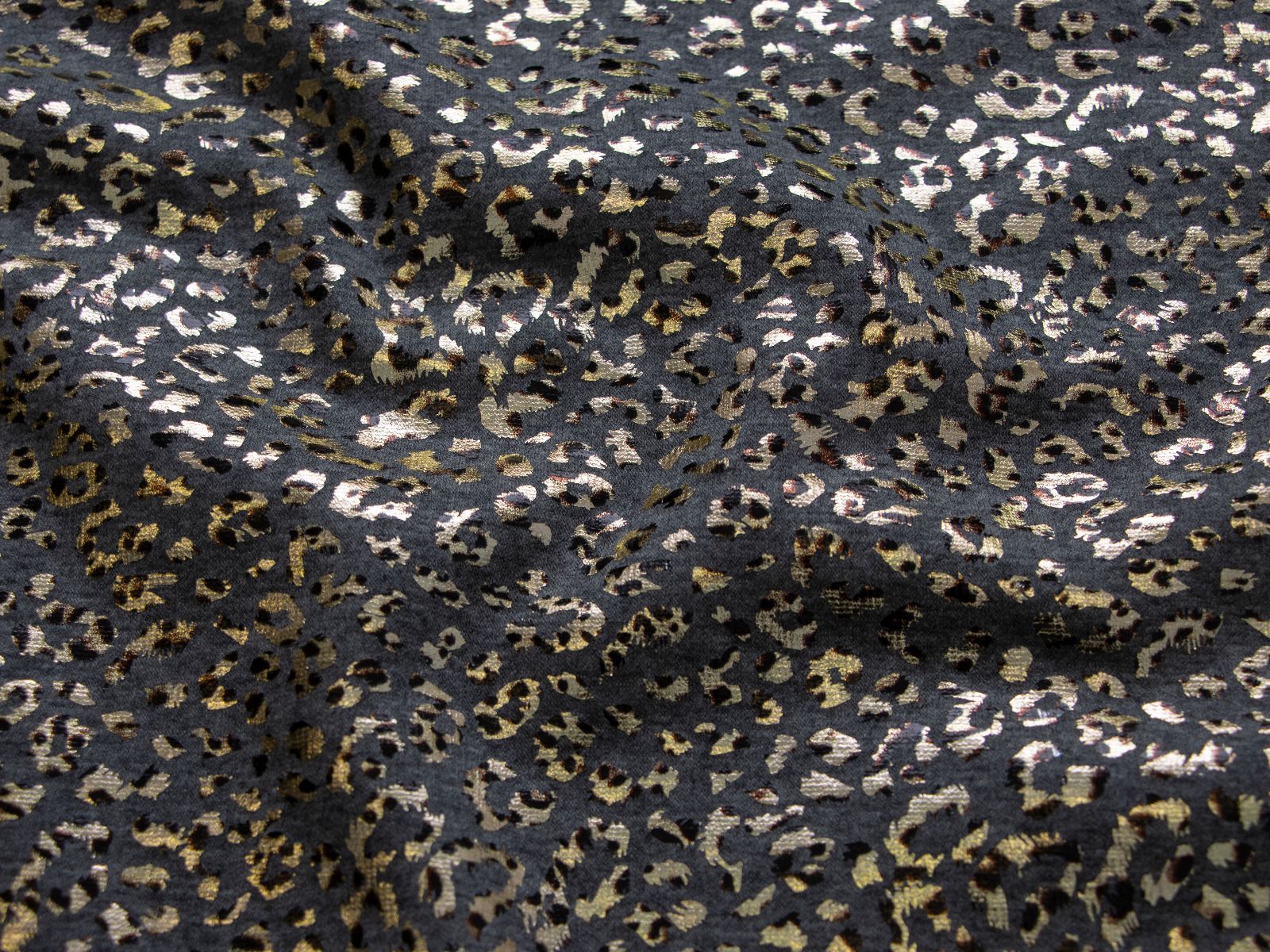 Alpenfleece mit Foliendruck - Leo Animalprint