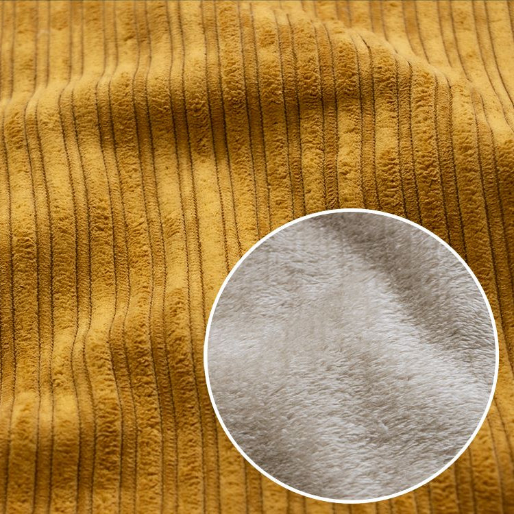 Breitcord mit flauschiger Fellabseite - uni