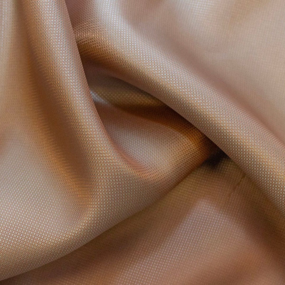 Webware Viskose - Changierender Blusenstoff – Nude mit Türkis & Ocker