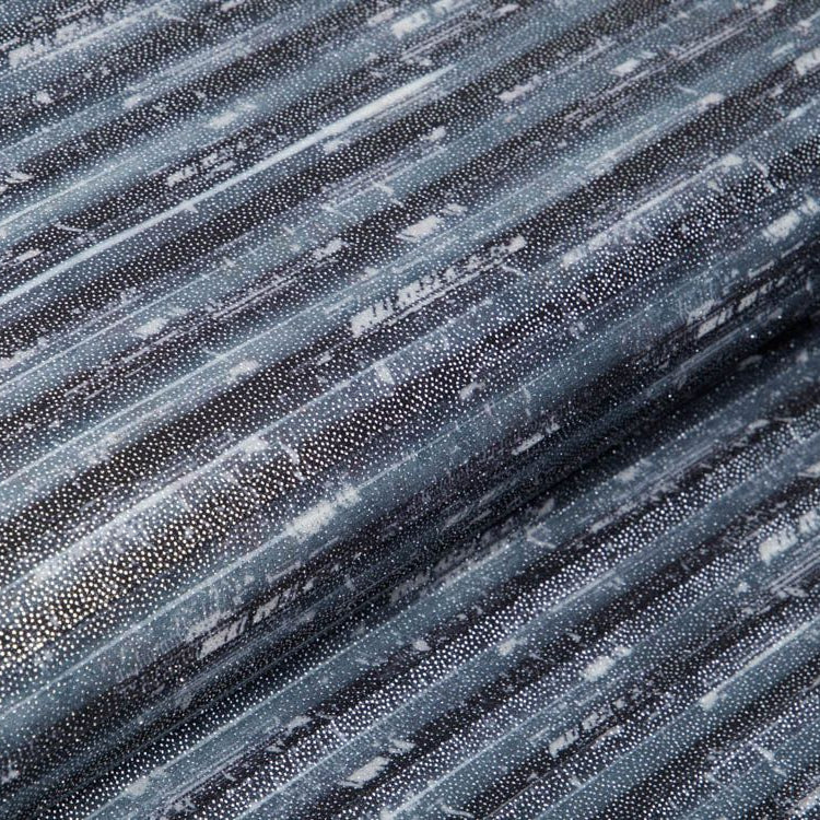 Plissee Chiffon - Glitzeroptik - grau