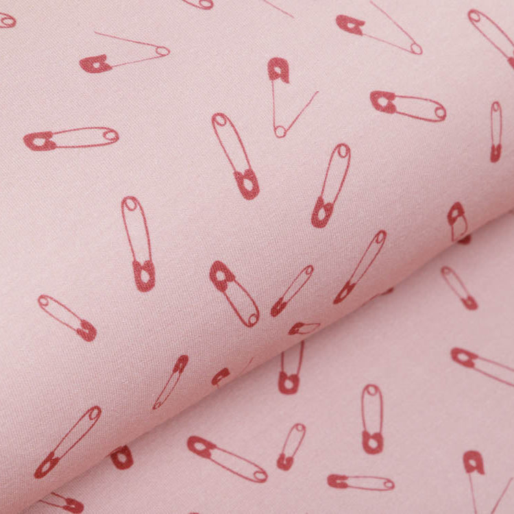 Angerauter Sweat Avalana - Sicherheitsnadeln - rosa