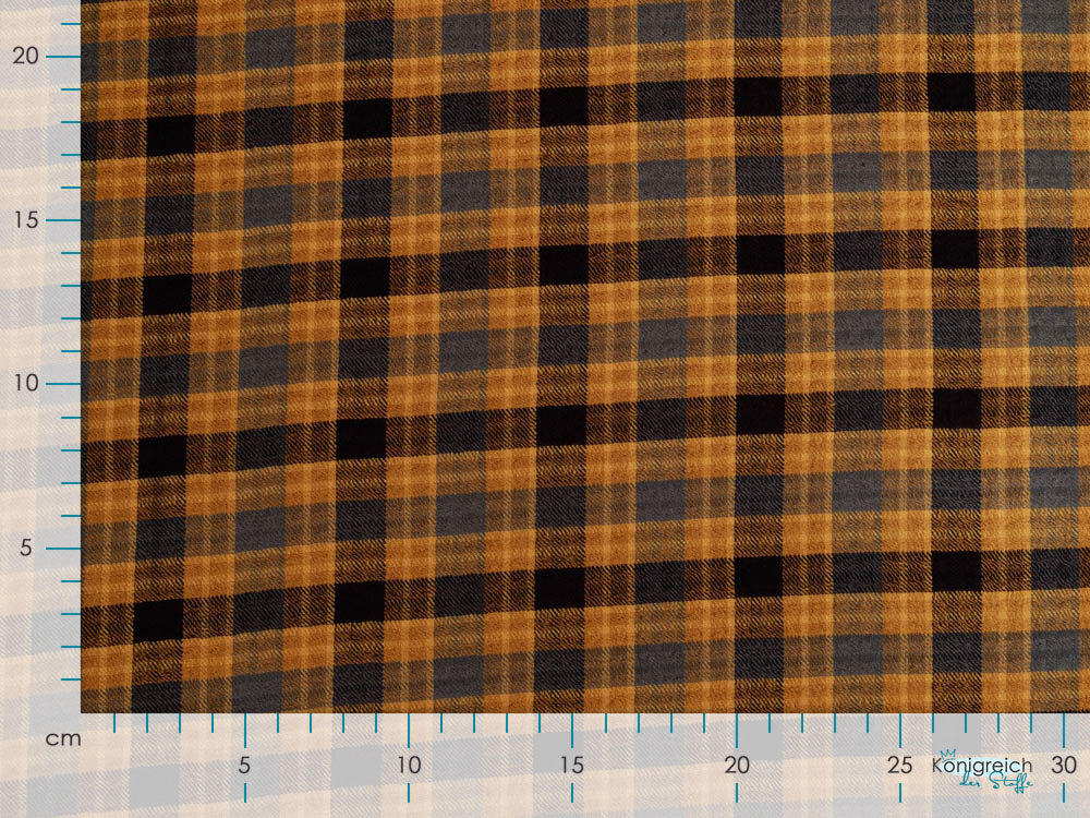 Webware Viskose Washed Checks - Karos 1 x 1 cm